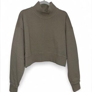 Noveaterra French Terry Sweatshirt in Stone Light Brown Cotton